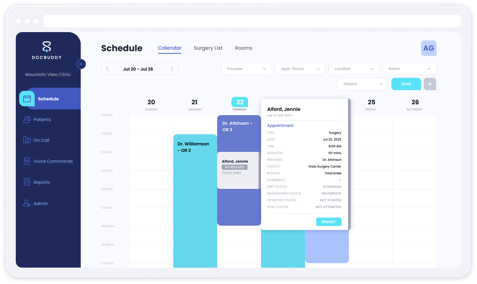 DocBuddy Surgery Workflow